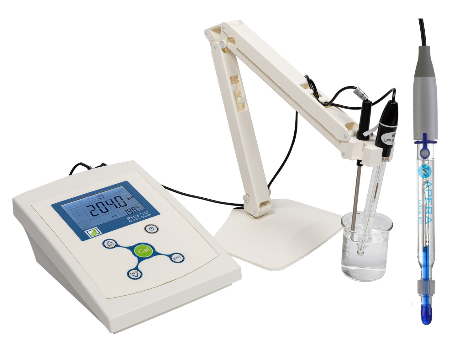 成都世紀(jì)方舟PHS-3C+自來水pH值測(cè)量